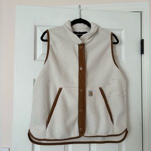 Carhartt Relaxed Fit Fleece Snap Front Vest